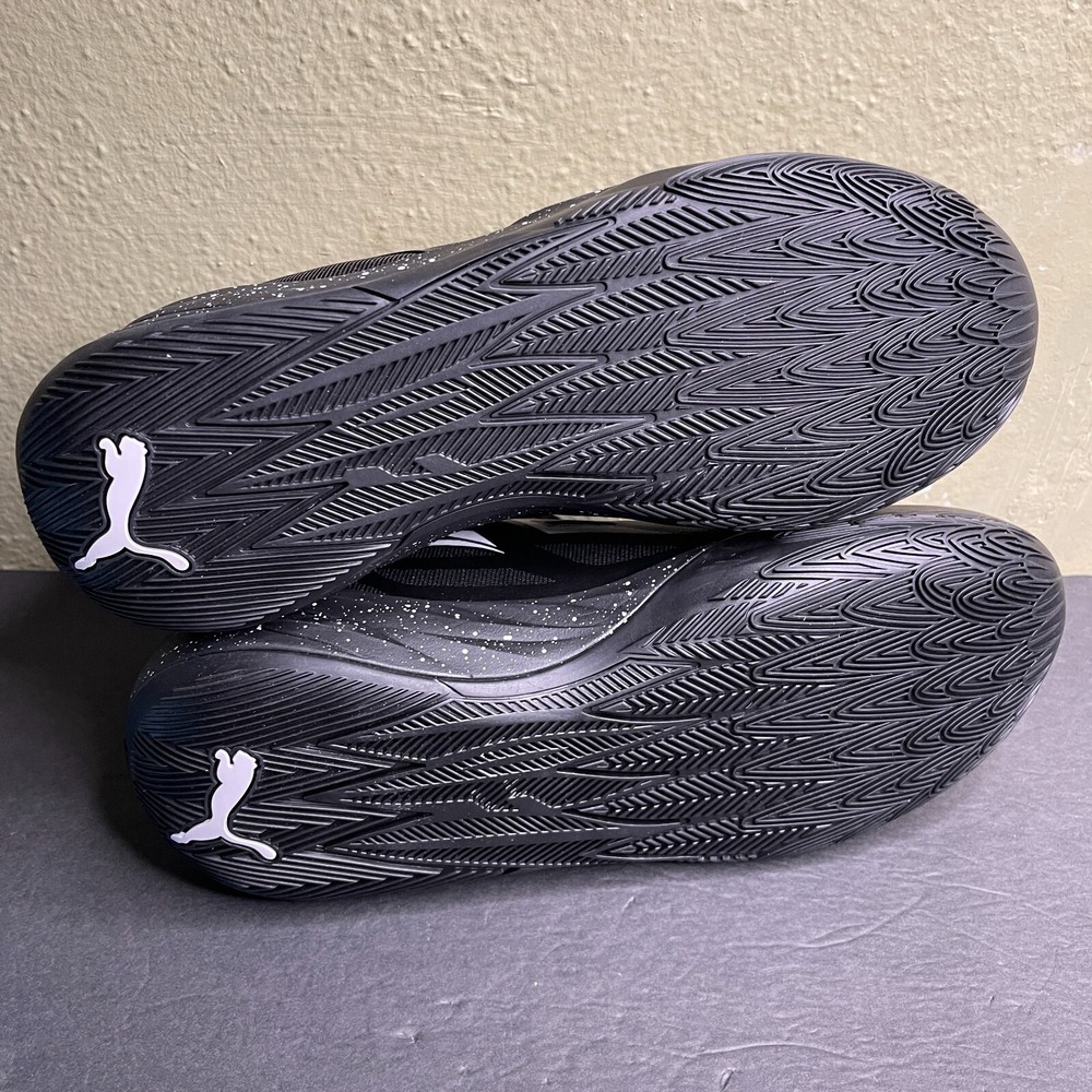 New Men's Puma LaMelo Ball MB.02 Size 13 Black White Oreo Basketball Shoes - Picture 9 of 9
